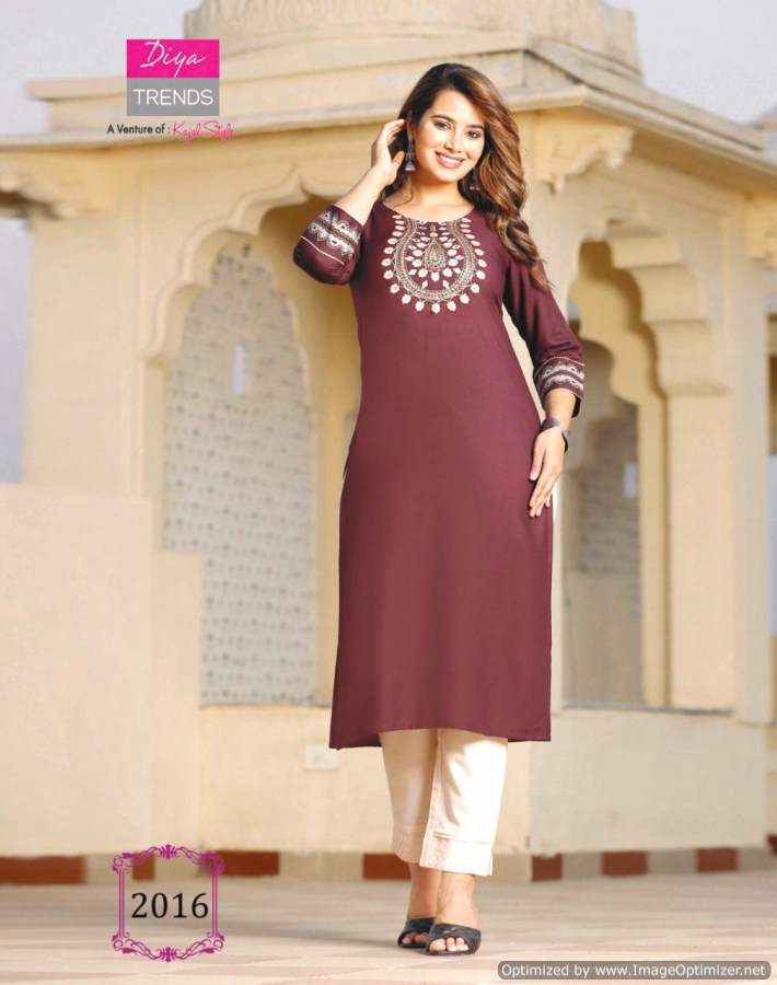 Casual Diaries 2 Heavy Ethnic Wear Rayon Embroidery Latest Kurti Collection